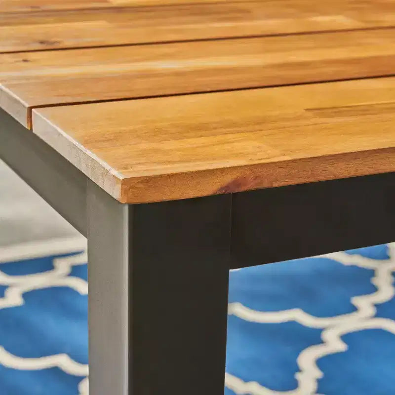 Ensemble de salle à manger d'extérieur 7 pièces en bois d'acacia Concord Teak - Christopher Knight Home : Résistant aux intempéries, 6 places