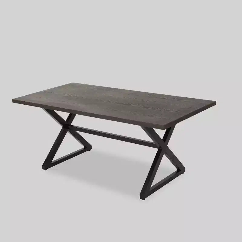 Dion 7pc Aluminum & Wicker Patio Dining Set - Brown - Christopher Knight Home: Weather-Resistant with Polyester Cushions
