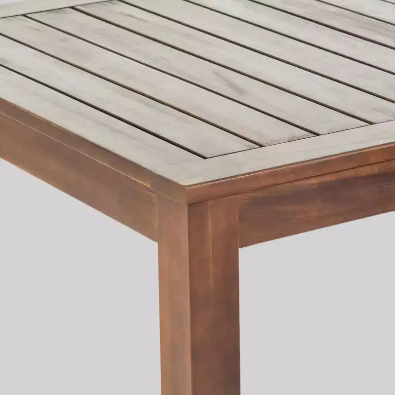 Ensemble de salle à manger d'extérieur 7 pièces en bois d'acacia et osier Geelong - Marron - Christopher Knight Home : Comprend des coussins et de la quincaillerie en acier galvanisé