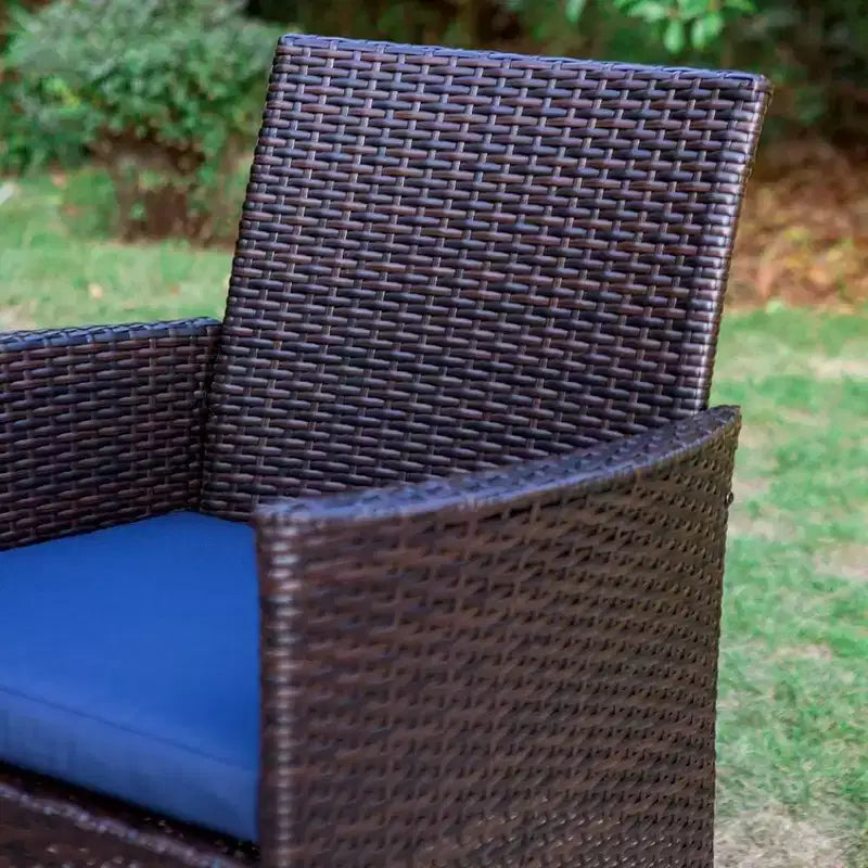 Ensemble de salle à manger 7 pièces pour patio avec table extensible et 6 chaises en rotin PE – Captiva Designs