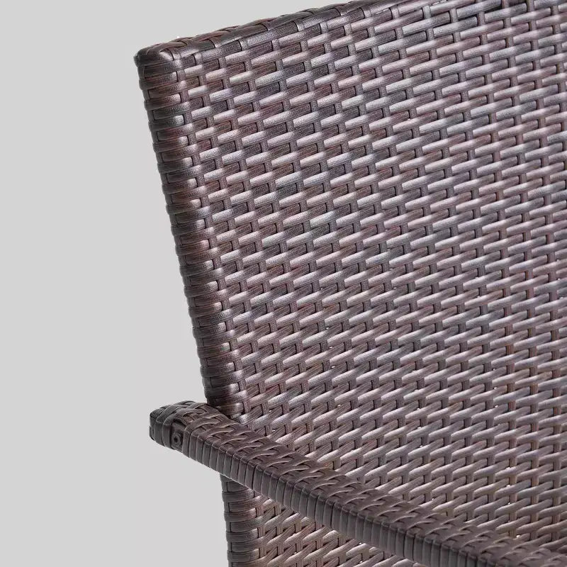 5pc Didicas Wood Wicker Patio Dining Set Teak - Christopher Knight Home