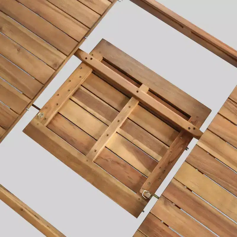 Ensemble de salle à manger Wilson 9 pièces en bois d'acacia avec table extensible - Teck - Christopher Knight Home : Résistant aux intempéries, ensemble de patio 8 places