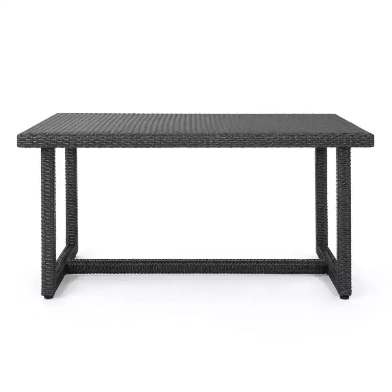 Harlowe 7pc Wicker Dining Set - Gray/Gray - Christopher Knight Home: Includes 6 Arm Chairs & HDPE Table Top