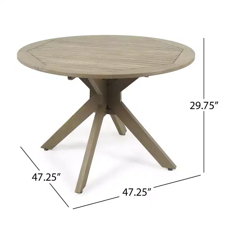 Avoca 5pc Acacia Wood and Wicker Dining Set: Christopher Knight Home Weather-Resistant Patio Set