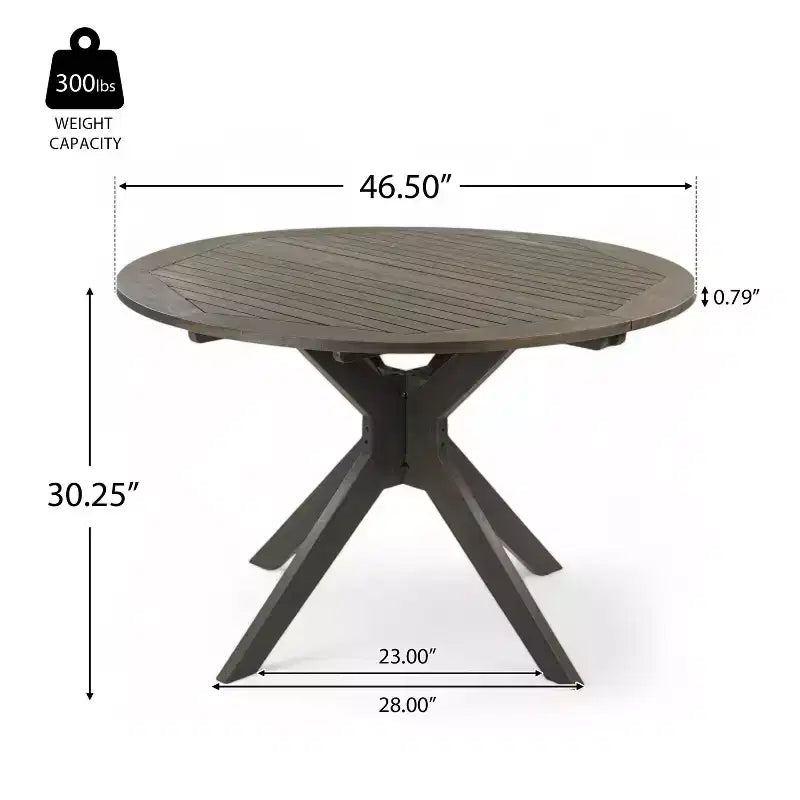 Avoca 5pc Acacia Wood and Wicker Dining Set: Christopher Knight Home Weather-Resistant Patio Set