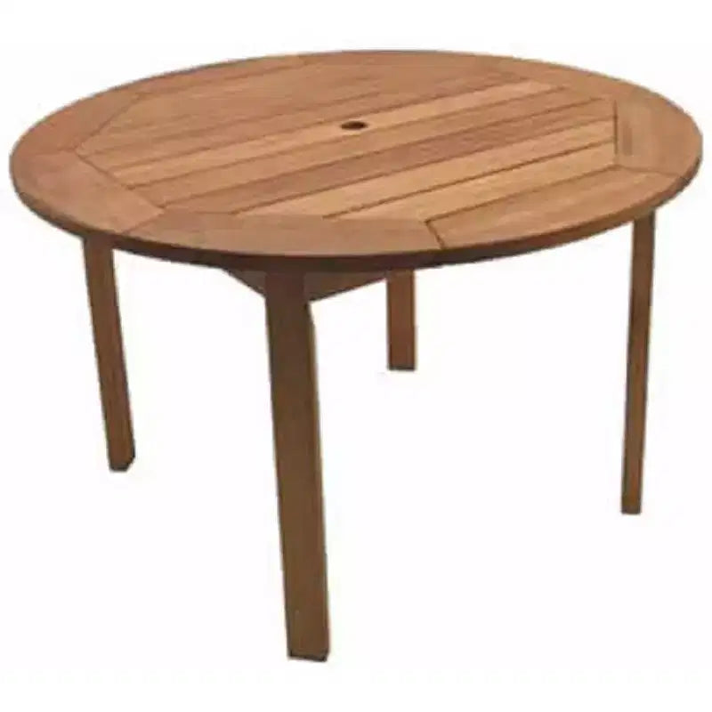 Arizona 5pc Patio Eucalyptus Wood Round Dining Set - International Home Miami: Outdoor Furniture, Seats 4