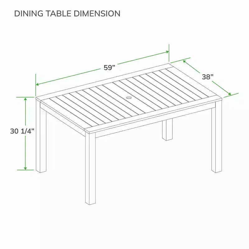 Sonoma Lane 4pc Eola Teak Wood Outdoor Patio Dining Set with Honey Wicker Brown - Weather-Resistant