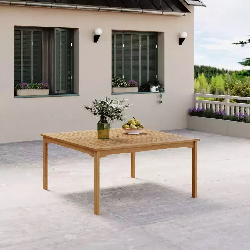 Amazonia Ipanema 9pc Square Outdoor Patio Dining Set White