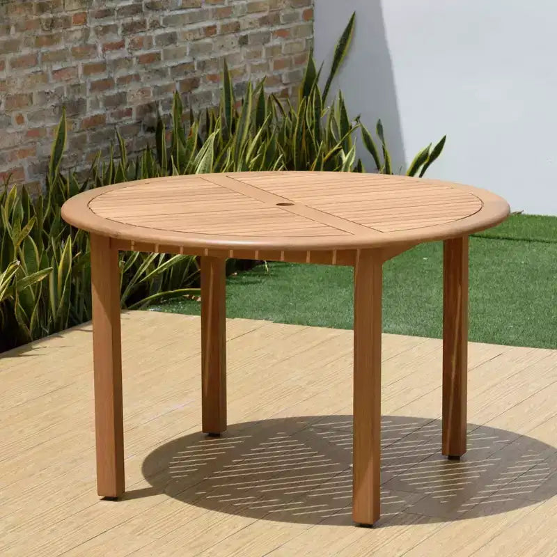 Amazonia Beijo 5pc Round Oval Outdoor Patio Dining Set White