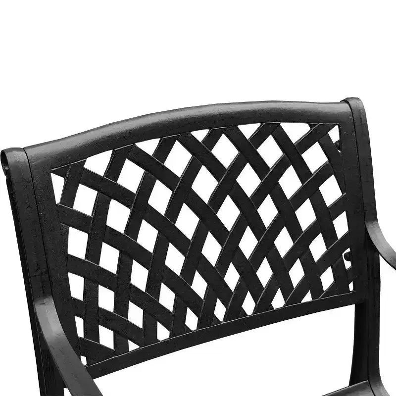 9pc Outdoor Dining Set: UV-Resistant Aluminum Frame & Chairs - Oakland Living