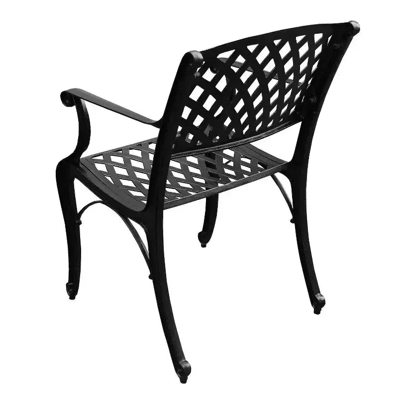 9pc Outdoor Dining Set: UV-Resistant Aluminum Frame & Chairs - Oakland Living