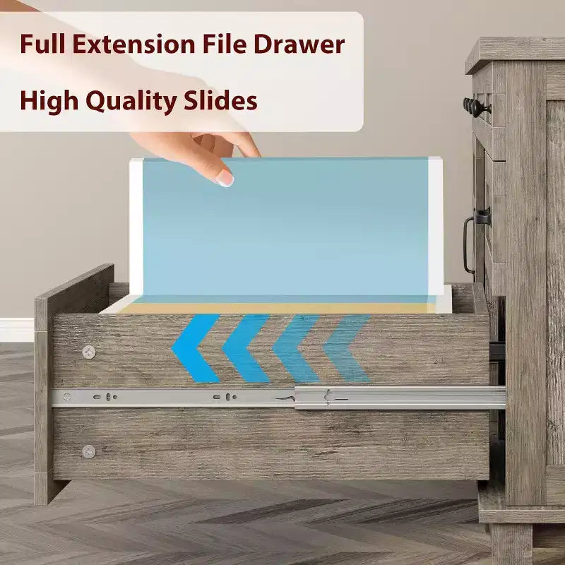 60 Executive Desk with Drawers, Home Office Desk with Charging Station, Wooden Computer Writing Desk for Study, Conference Table for Living Room