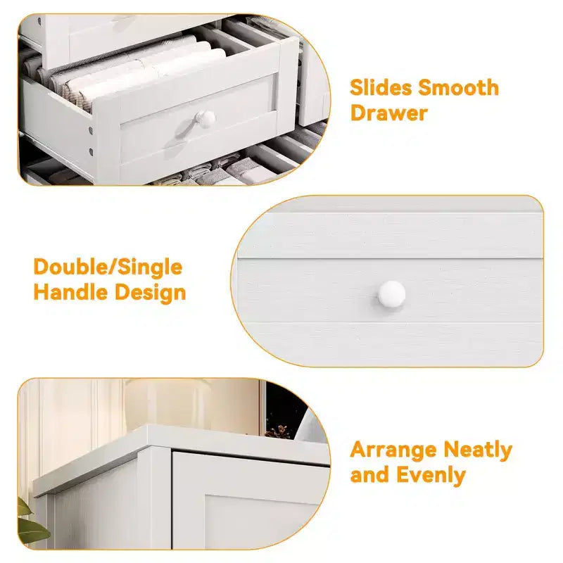 12 Drawers Dresser for Bedroom Wooden, Modern Wide TV Stand Dressers for 65 Inch TV, Wood Chest of Drawers, Farmhouse Clothes Storage for Living Room