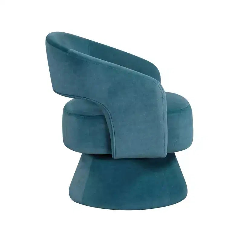 GDFStudio Hudson Modern Luxury Velvet Upholstered Swivel Accent Chair