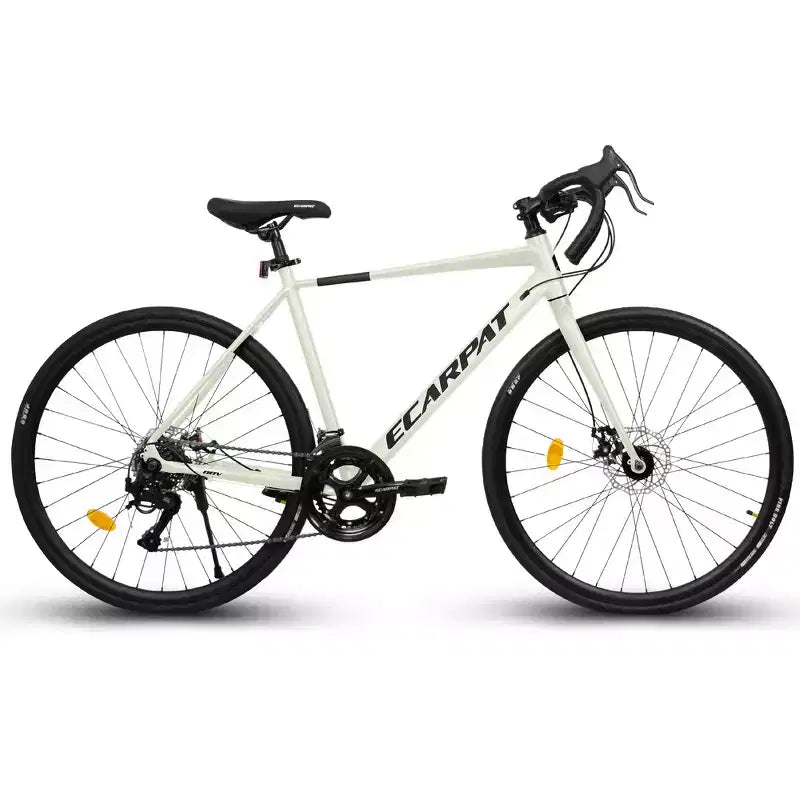 Vélo de Route Whisen, Cadre en Aluminium Léger, Freins à Disque, 16 Vitesses, Accélération Rapide, Adapté aux Hommes et aux Femmes