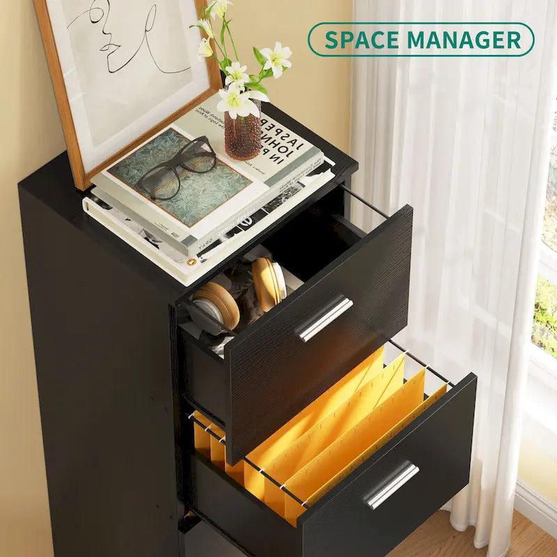 Moasis 51H 4 Drawers File Cabinet Lockable Vertical Storage Cabinet for Home Office