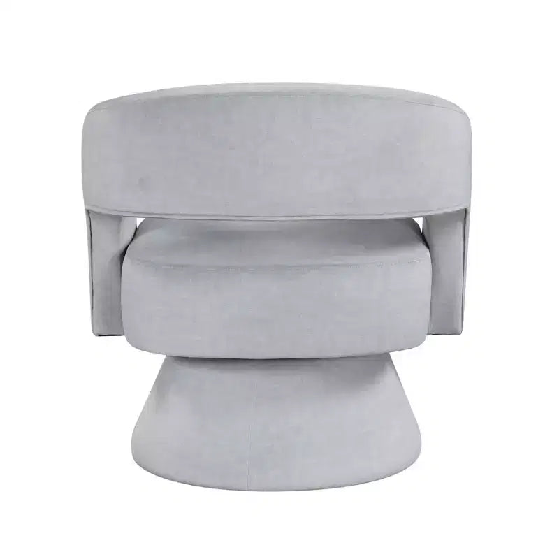 GDFStudio Hudson Modern Luxury Velvet Upholstered Swivel Accent Chair