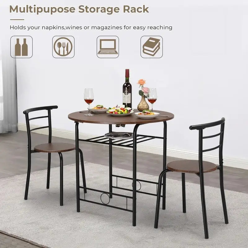 31.5 Drop Leaf Dining Table for Small Space,Small Kitchen Table Set for 2