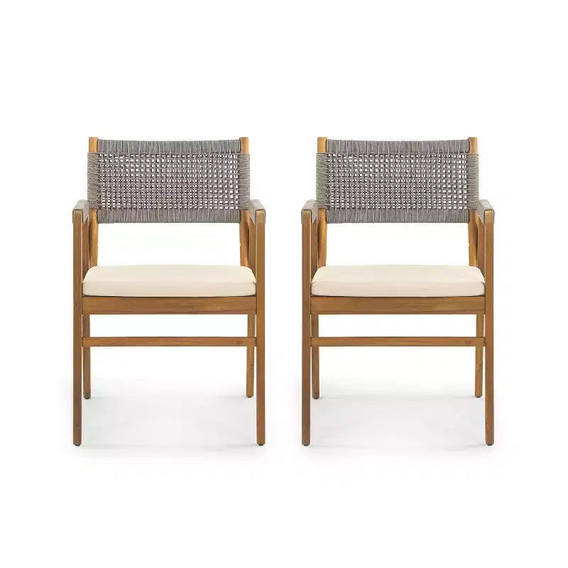 Christopher Knight Home Maria 7 Pieces Rustic Patio Acacia Expandable Dining Set