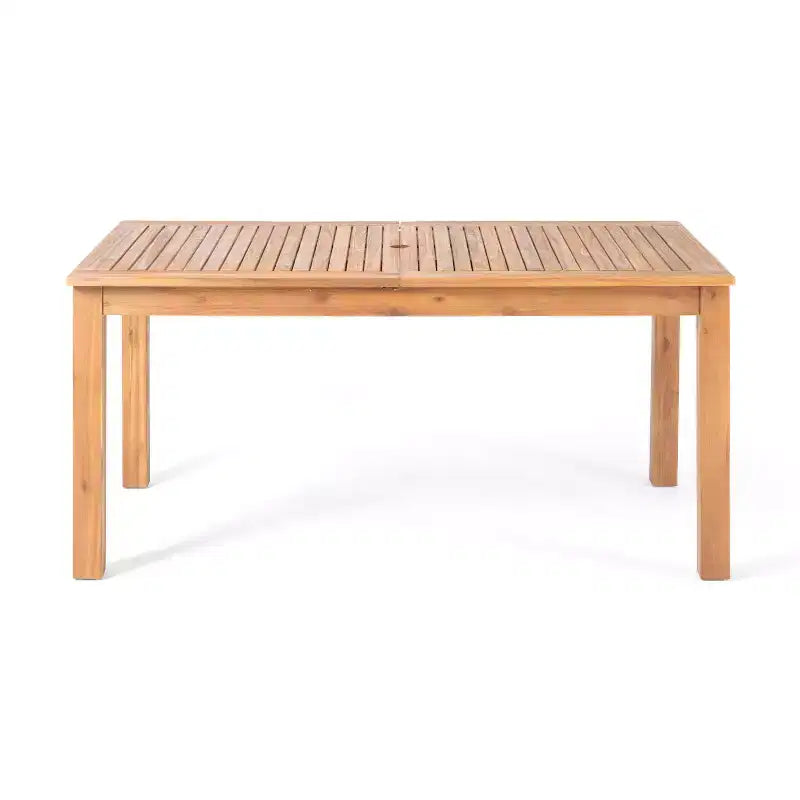 Christopher Knight Home Maria 7 Pieces Rustic Patio Acacia Expandable Dining Set