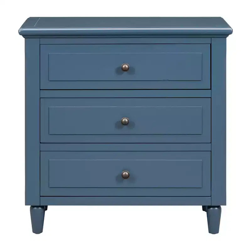 Whisen 28 Modern Minimalist 3-Drawer Nightstand Storage Wood Cabinet Sofa Side Table