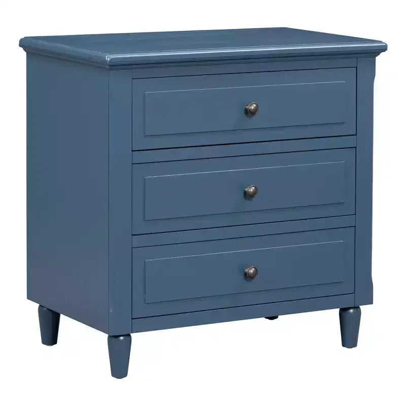 Whisen 28 Modern Minimalist 3-Drawer Nightstand Storage Wood Cabinet Sofa Side Table