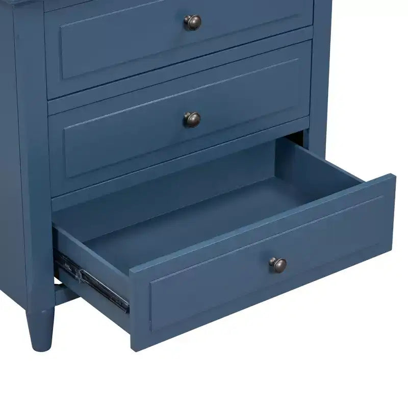 Whisen 28 Modern Minimalist 3-Drawer Nightstand Storage Wood Cabinet Sofa Side Table