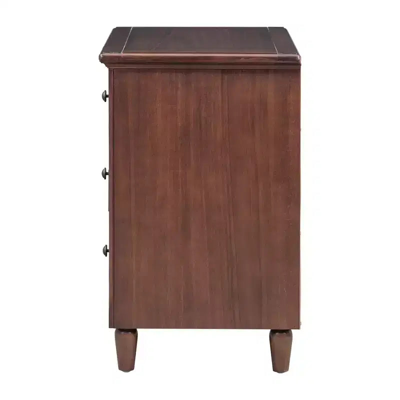 Whisen 28 Modern Minimalist 3-Drawer Nightstand Storage Wood Cabinet Sofa Side Table