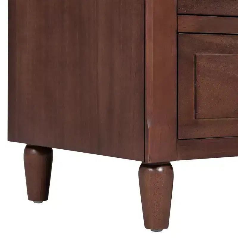 Whisen 28 Modern Minimalist 3-Drawer Nightstand Storage Wood Cabinet Sofa Side Table