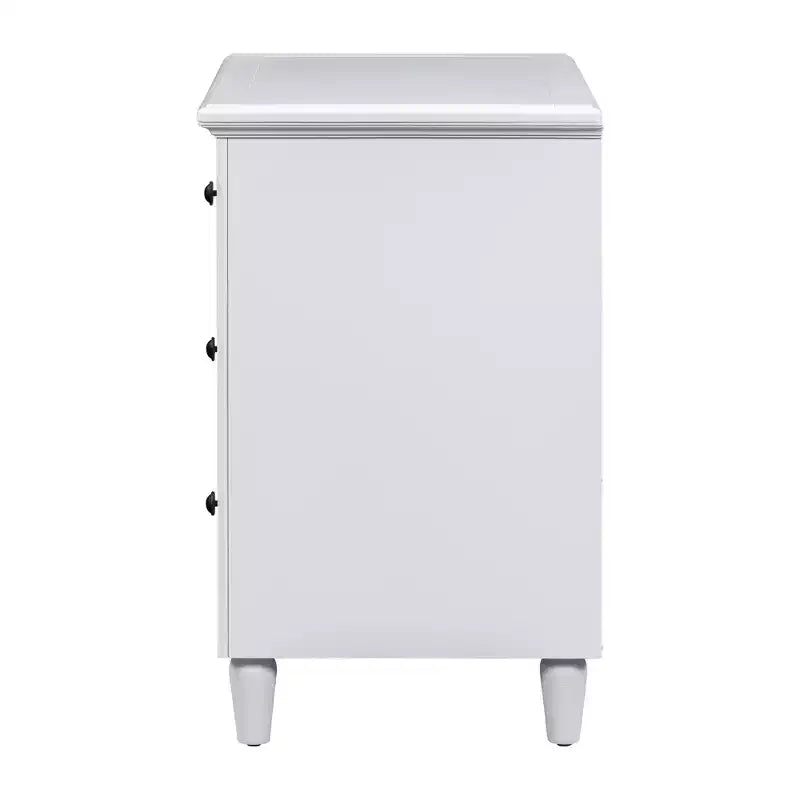 Whisen 28 Modern Minimalist 3-Drawer Nightstand Storage Wood Cabinet Sofa Side Table