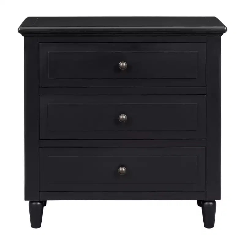 Whisen 28 Modern Minimalist 3-Drawer Nightstand Storage Wood Cabinet Sofa Side Table