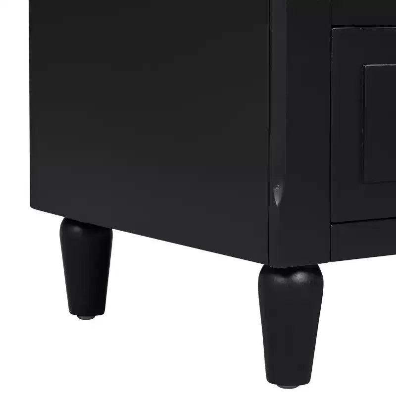 Whisen 28 Modern Minimalist 3-Drawer Nightstand Storage Wood Cabinet Sofa Side Table