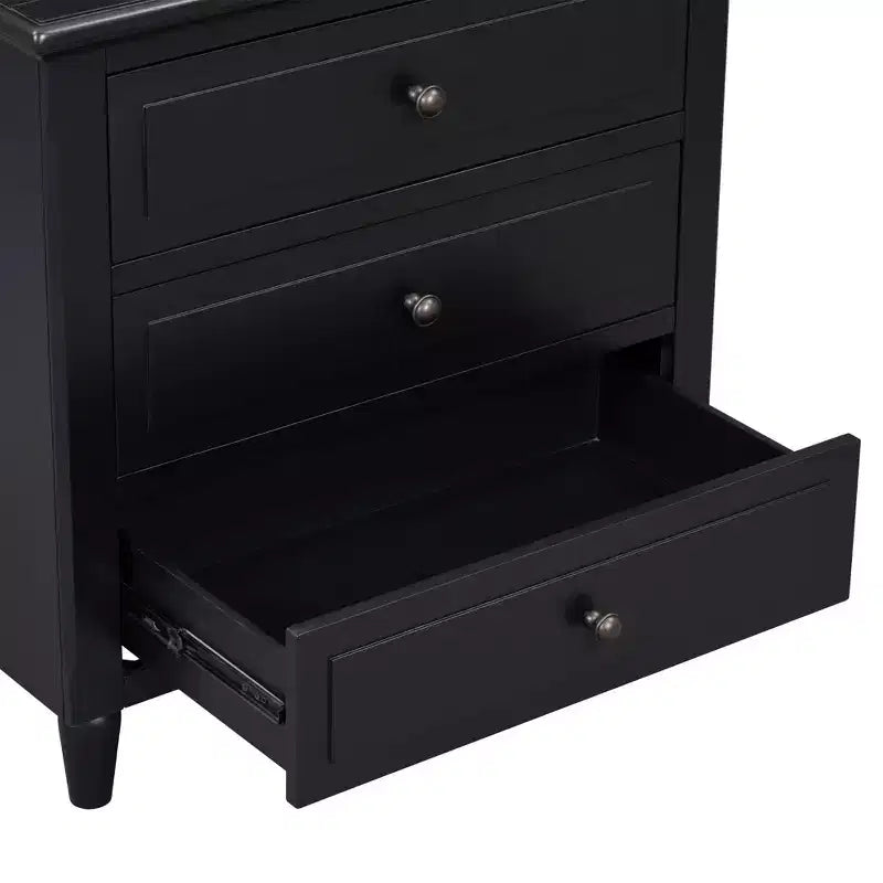 Whisen 28 Modern Minimalist 3-Drawer Nightstand Storage Wood Cabinet Sofa Side Table