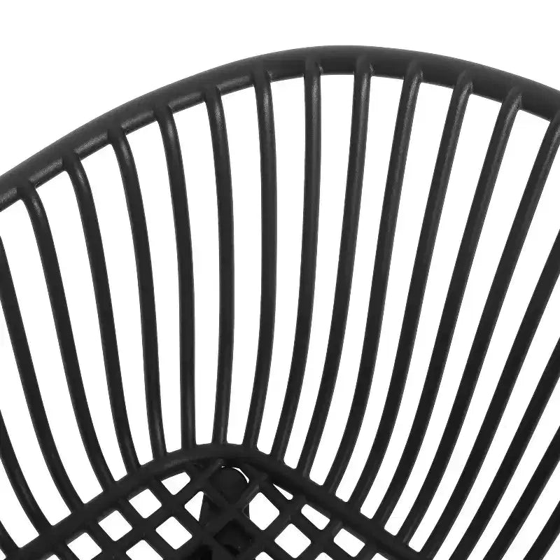 Christopher Knight Home Marley 7 Pieces Patio Modern Acacia Wood and Polypropylene Dining Set, Teak/Black