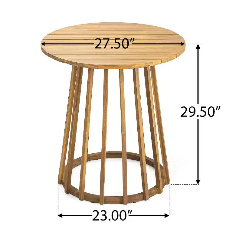 Christopher Knight Home Zephyr Outdoor Acacia Wood Dining Set with Cushions, Teak