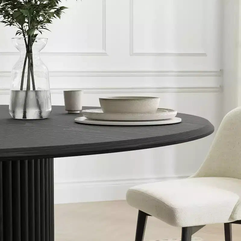 PexFix 46 Round Solid Wood Dining Table Kitchen Tables