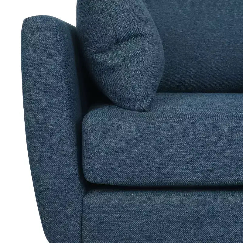 GDFStudio Viewland Contemporary Fabric Upholstered Club Chair with Accent Pillows