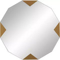 Possini Euro Design Possini Euro Drayden 31 x 31 Golden Triangles Wall Mirror