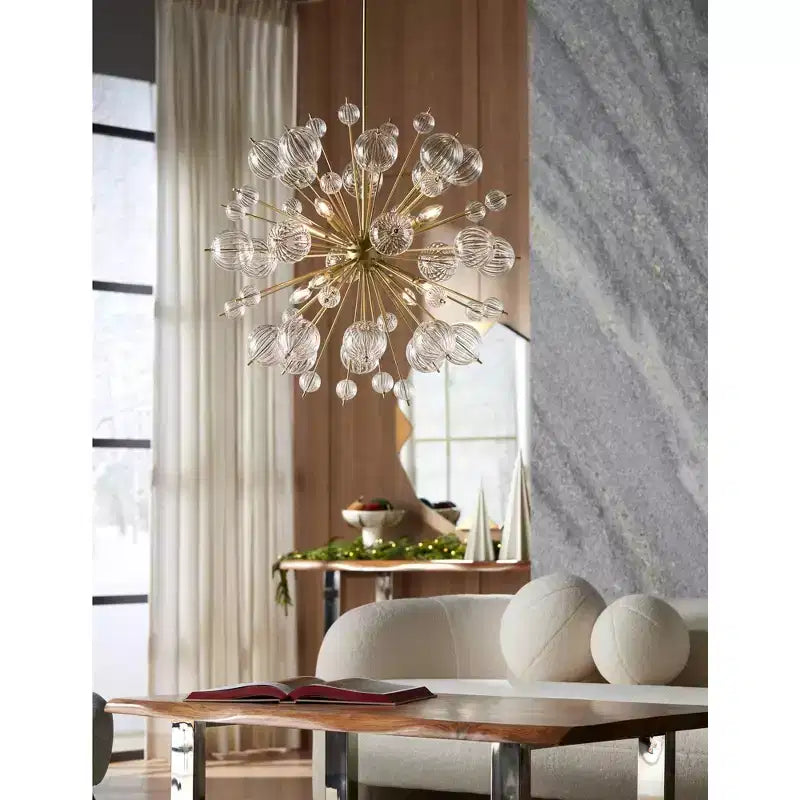 Possini Euro Design Possini Euro Drayden 31 x 31 Golden Triangles Wall Mirror