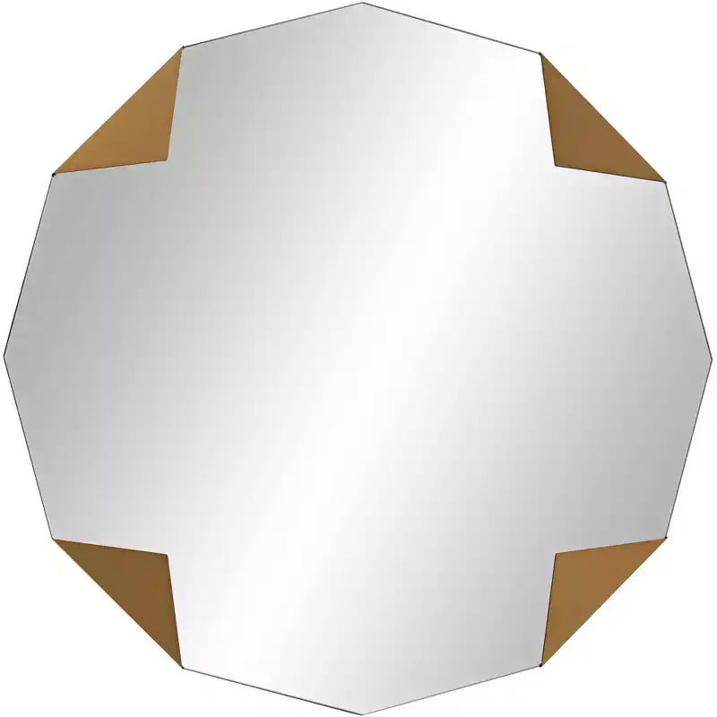 Possini Euro Design Possini Euro Drayden 31 x 31 Golden Triangles Wall Mirror