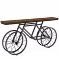 Tribesigns 70.9-inch Narrow Console Table with Bicycle Metal Base, Long Sofa Table Behind Couch for Living Room Entrance