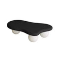 GDFStudio Dominic 40 Cloud Shaped Wood Top Coffee Table with Ball Plastic Legs