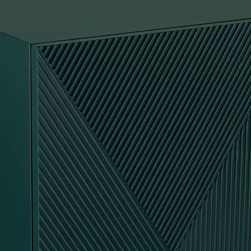 55 Downing Street Saga 36 Wide Green and Gold 2-Door Accent Chest