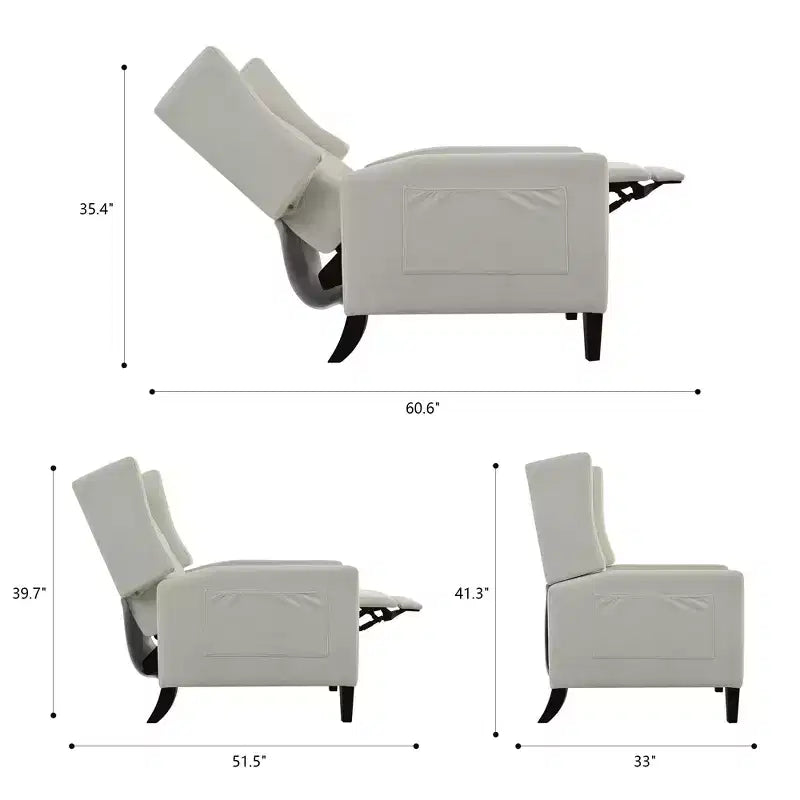 Christopher Knight Home Nicole Button-tufted Upholstered Recliner Chair with Foldable Side Table