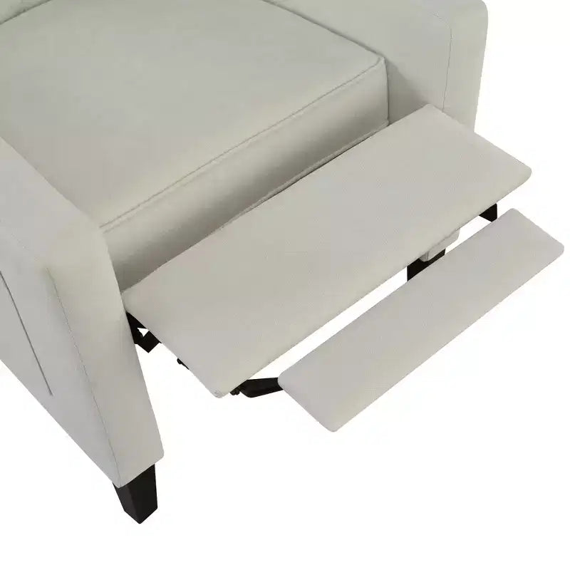 Christopher Knight Home Nicole Button-tufted Upholstered Recliner Chair with Foldable Side Table