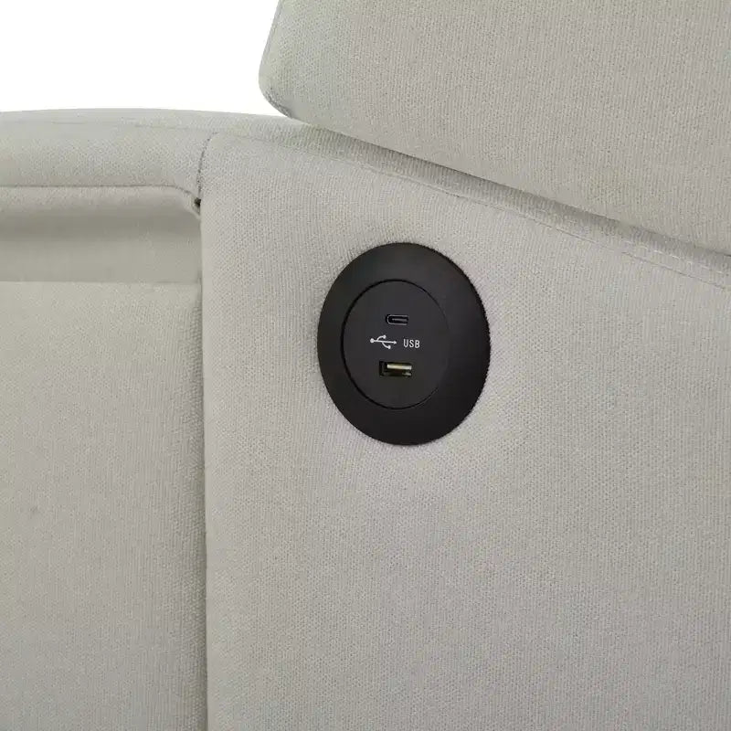Christopher Knight Home Nicole Button-tufted Upholstered Recliner Chair with Foldable Side Table