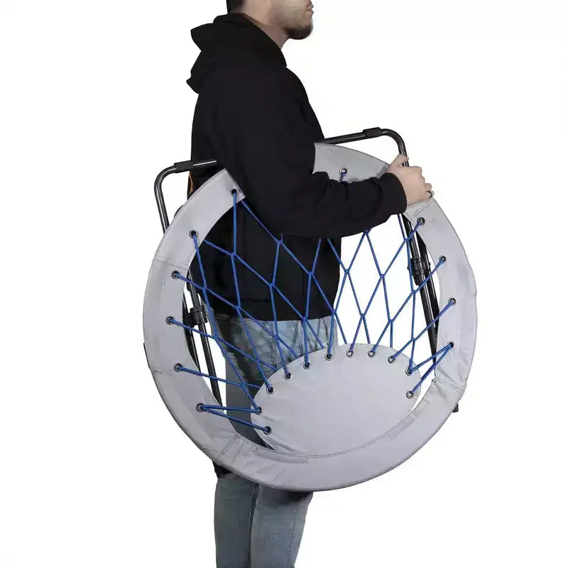 Zenithen Bungee Round Folding Dish Saucer Chair