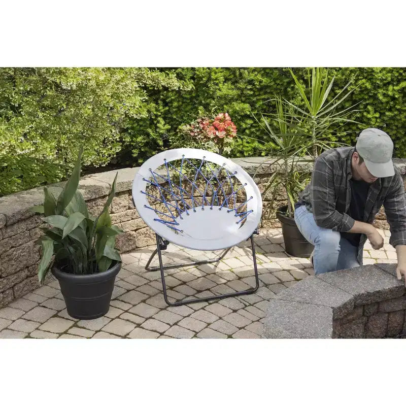 Zenithen Bungee Round Folding Dish Saucer Chair