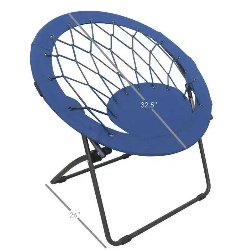 Zenithen Bungee Round Folding Dish Saucer Chair