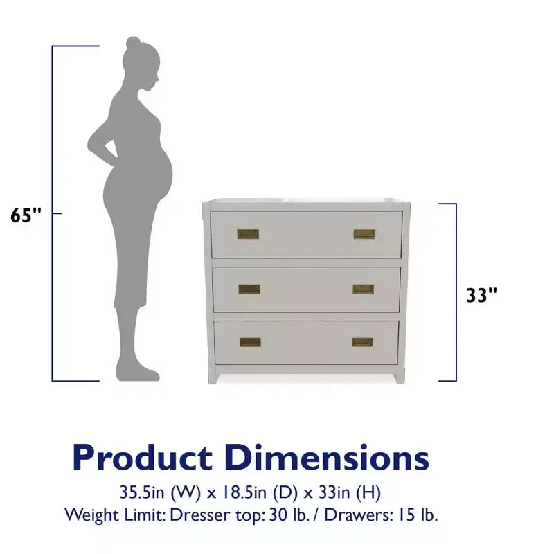 Baby Relax Miles 3-Drawer Dresser